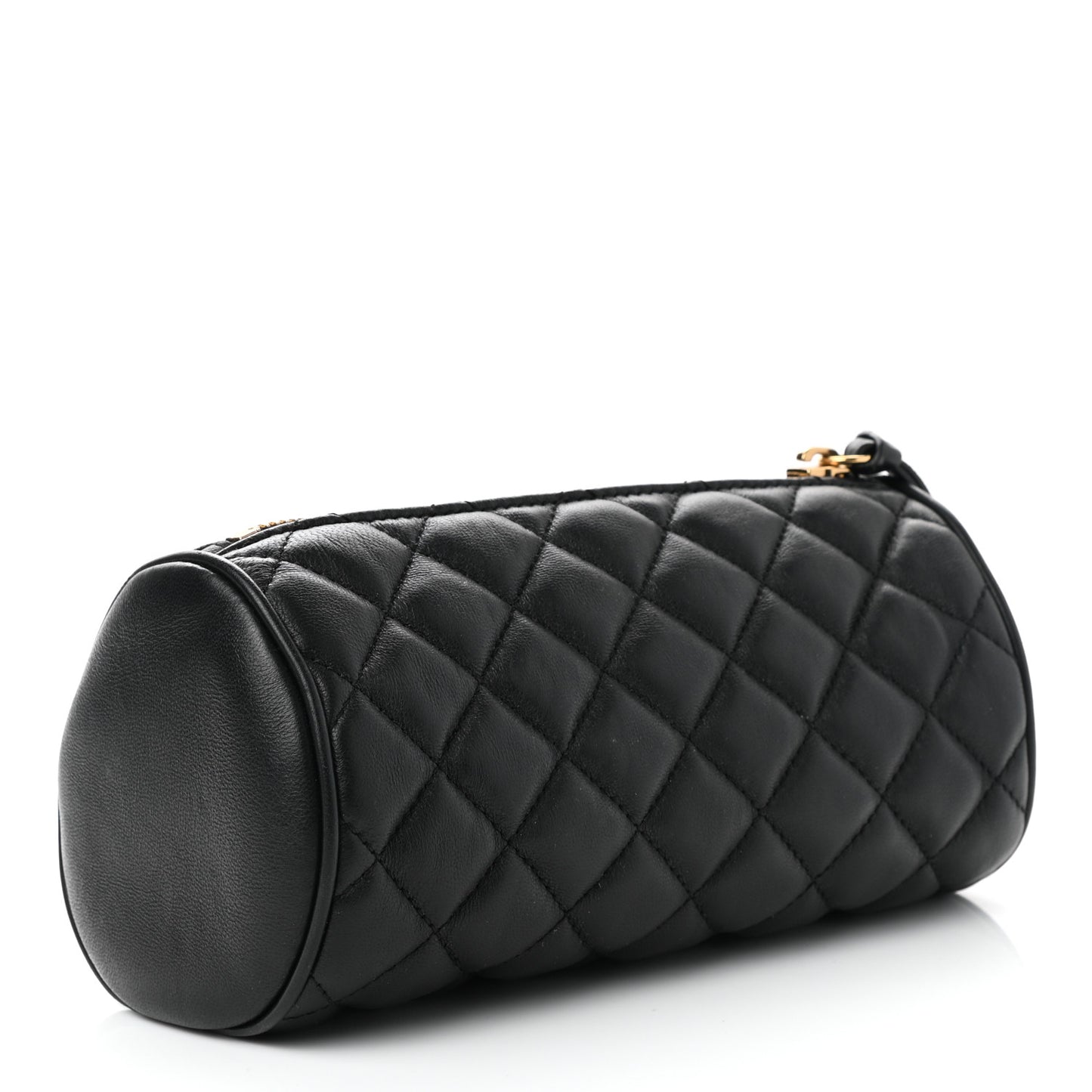 Nappa Quilted Medusa Pouch Black