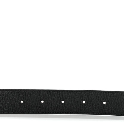 Louis Vuitton Taurillon Calfskin 30mm LV Initiales Reversible Belt 80/32 Black 4 of 6