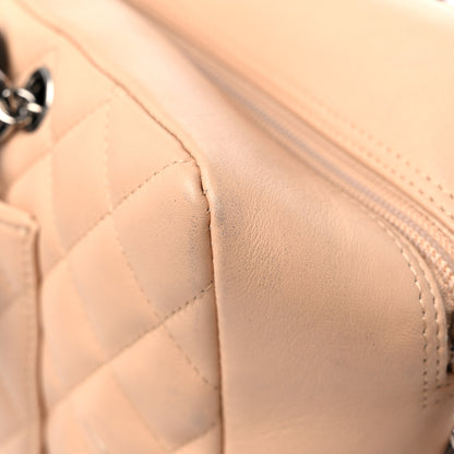 Chanel Calfskin Quilted Large Cambon Bowler Beige Black 14 of 14