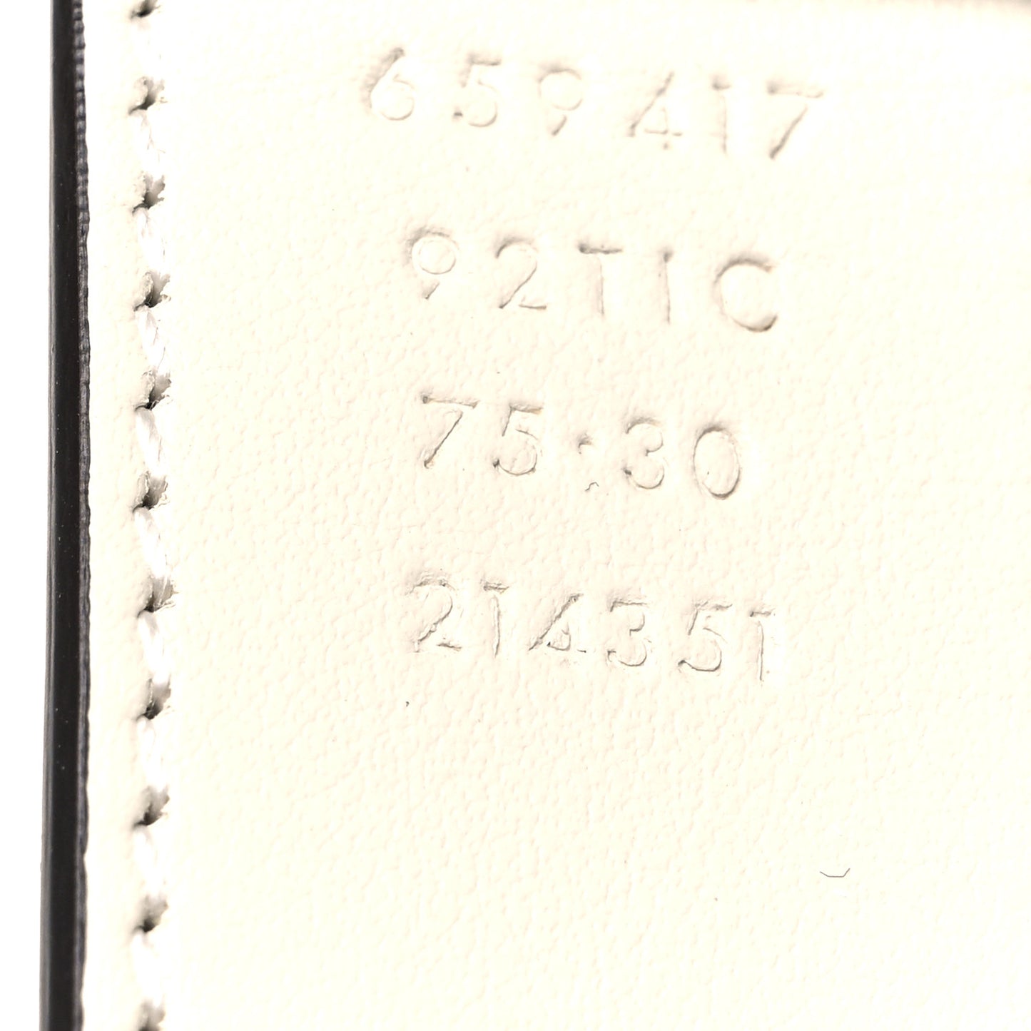 GG Supreme Monogram Plutone Calfskin Double G Reversible 30mm Belt 75 30 Beige Ebony Mystic White