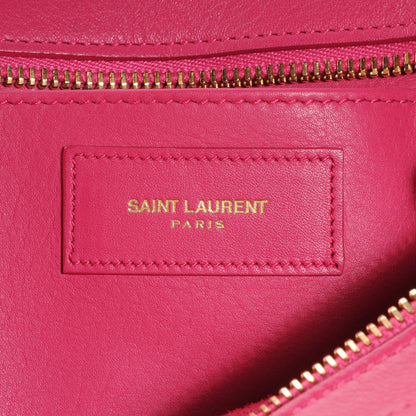 Saint Laurent Leather Small Classic Y Cabas Fuchsia 6 of 9