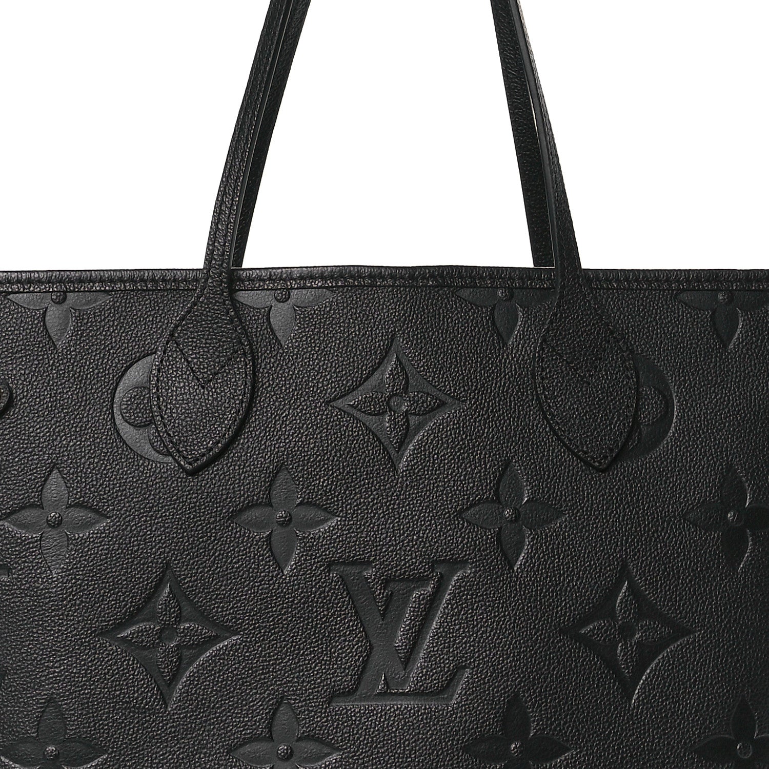 Louis Vuitton Empreinte Monogram Giant Neverfull MM Black 7 of 10
