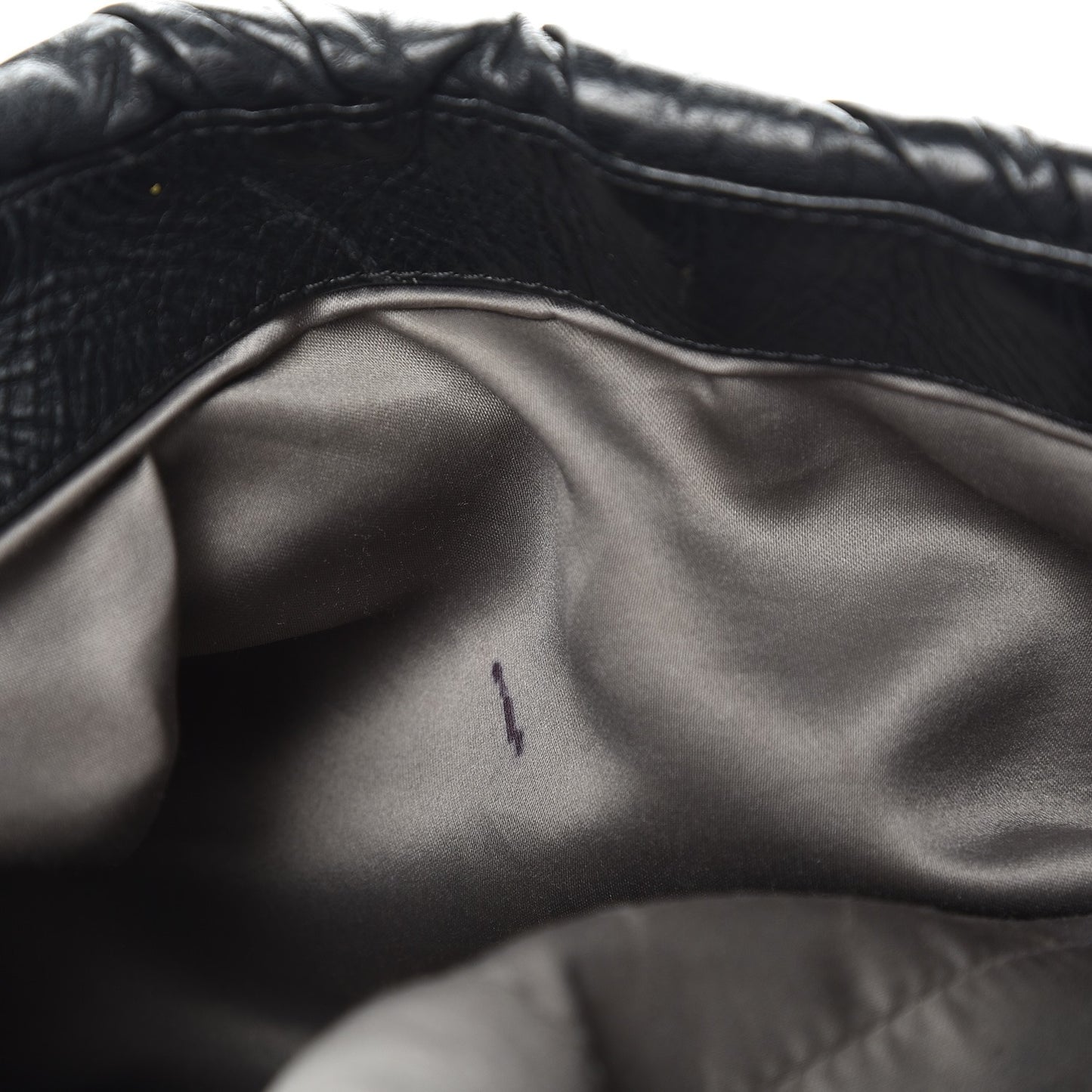 Glazed Calfskin Twisted Maxi Flap Black