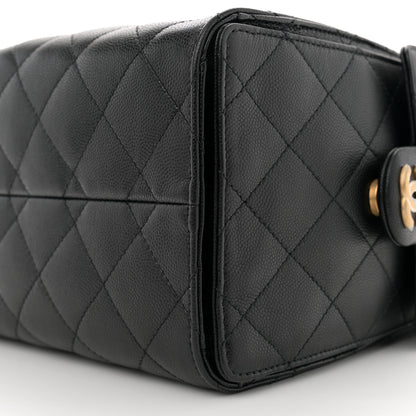 Chanel Caviar Quilted Small Chanel 25 Handbag Black 10 of 11