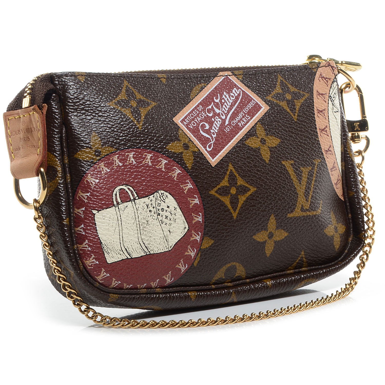 Louis Vuitton Monogram Patch Mini Pochette Accessories 3 of 7
