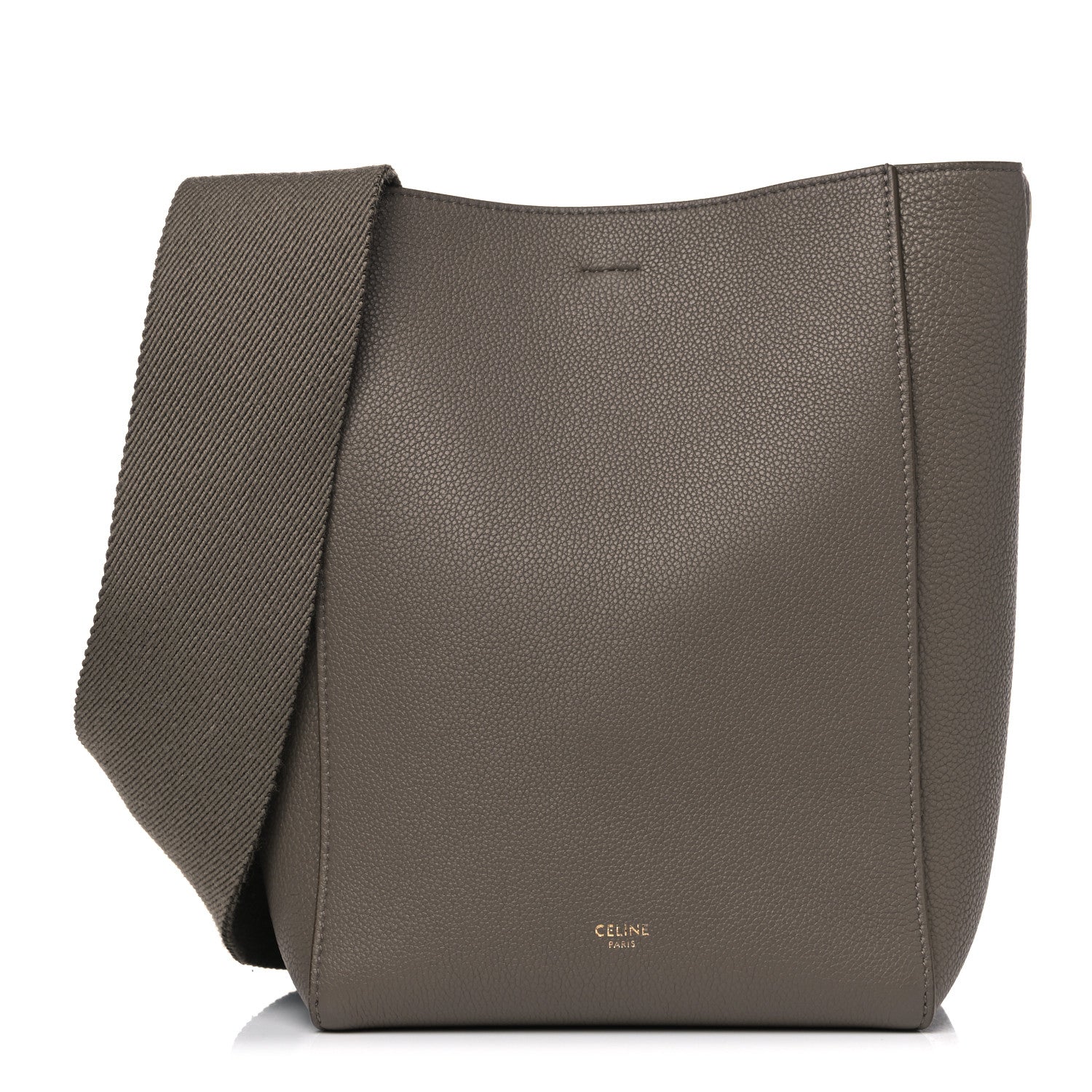 Celine Soft Grained Calfskin Small Sangle Bucket Bag Taupe 1 of 21