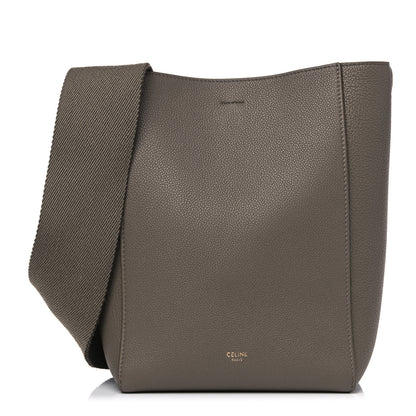 Celine Soft Grained Calfskin Small Sangle Bucket Bag Taupe 1 of 21