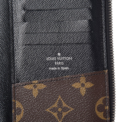 Louis Vuitton Monogram Macassar Vertical Zippy Wallet 6 of 12