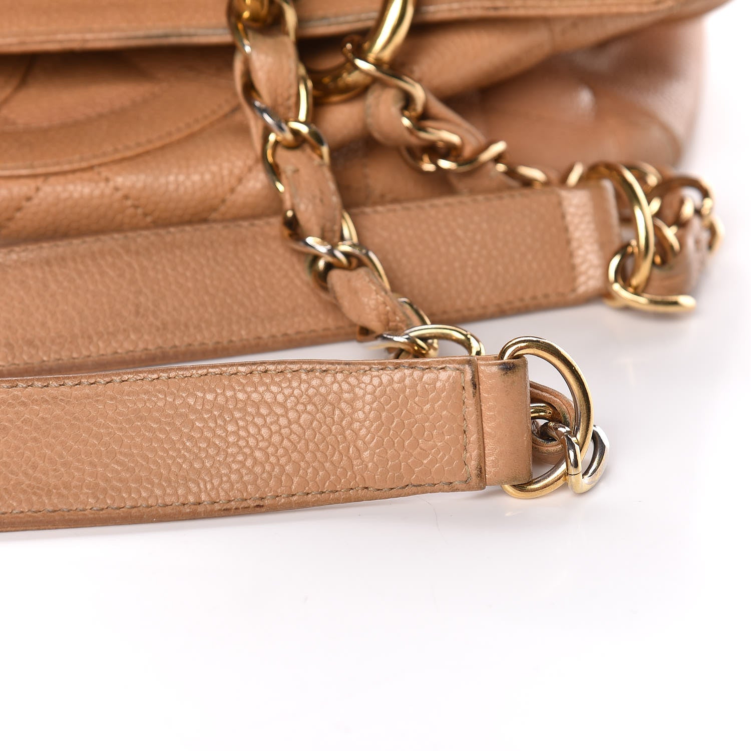 Chanel Caviar Quilted Grand Shopping Tote GST Beige 17 of 21