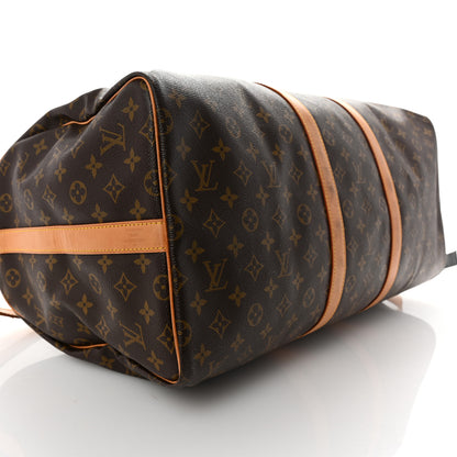 Louis Vuitton Monogram Keepall Bandouliere 55 8 of 9