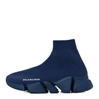 Balenciaga Technical 3D Recycled Knit Womens Speed 2.0 Sneakers 36 Monocolor Dark Navy 1 of 7