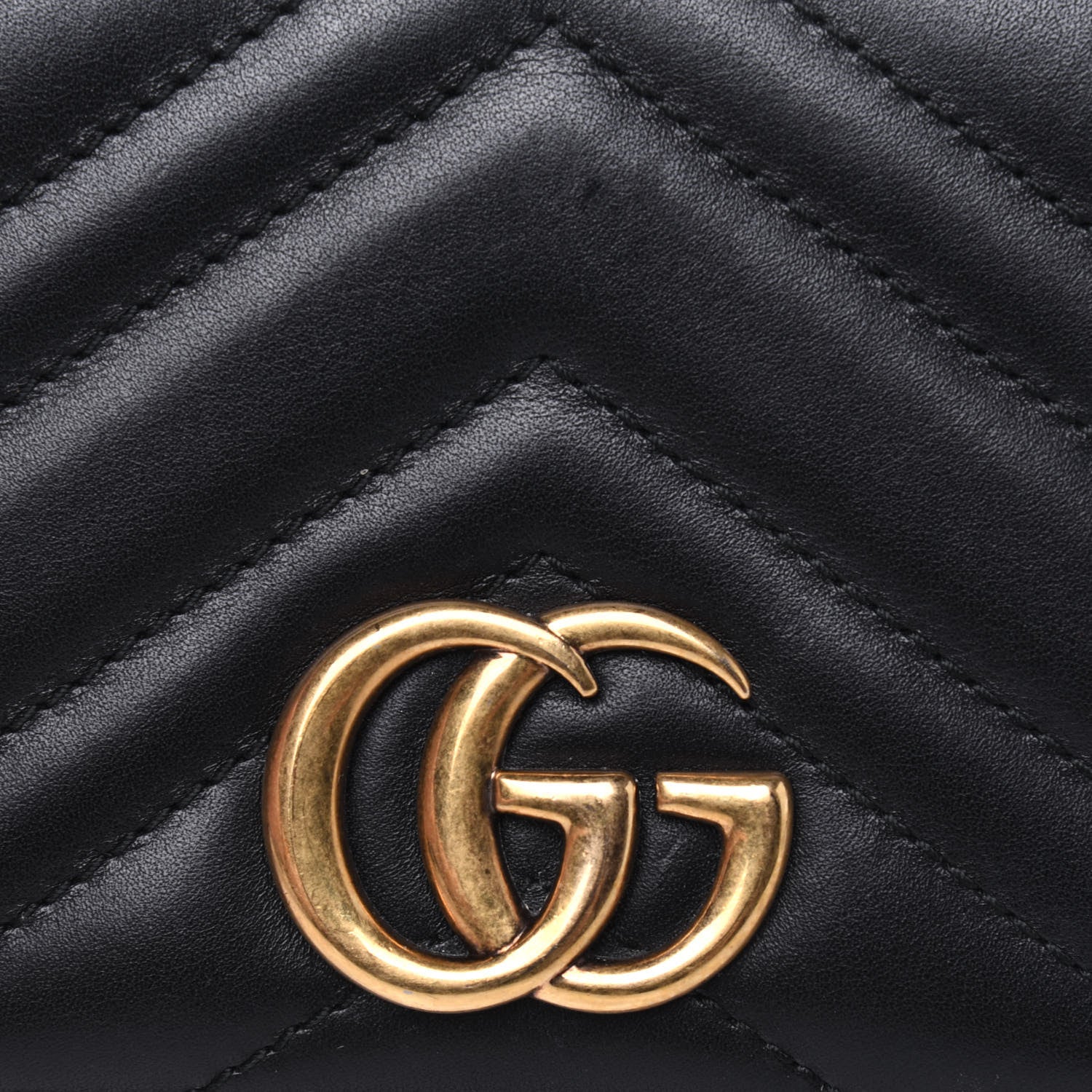 Gucci Calfskin Matelasse GG Marmont Mini Bag Black 14 of 14