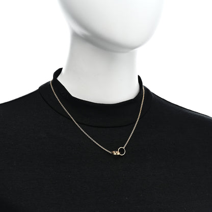 Cartier 18K Yellow Gold Interlocking LOVE Necklace 2 of 6