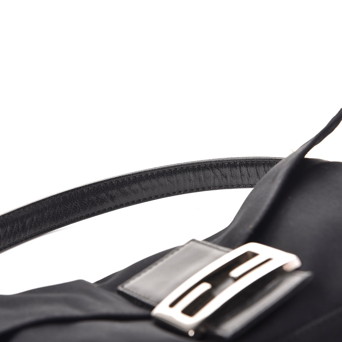 Nylon Baguette Bag Black