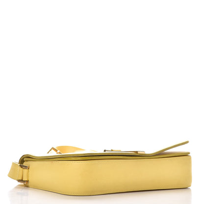 Saint Laurent Calfskin Classic Y Satchel Yellow 4 of 15