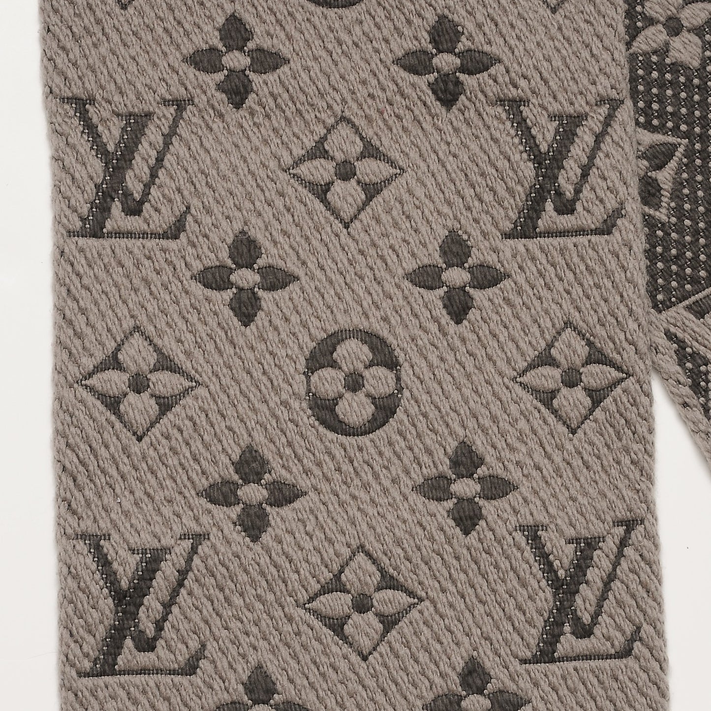 Wool Silk Logomania Scarf Verone