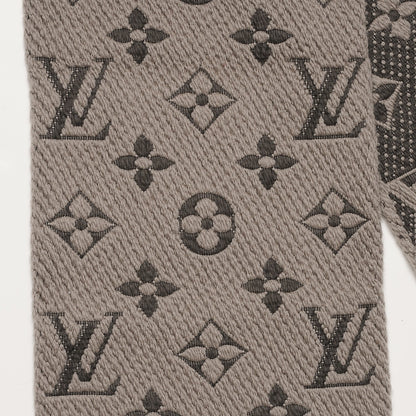 Louis Vuitton Wool Silk Logomania Scarf Verone 4 of 4