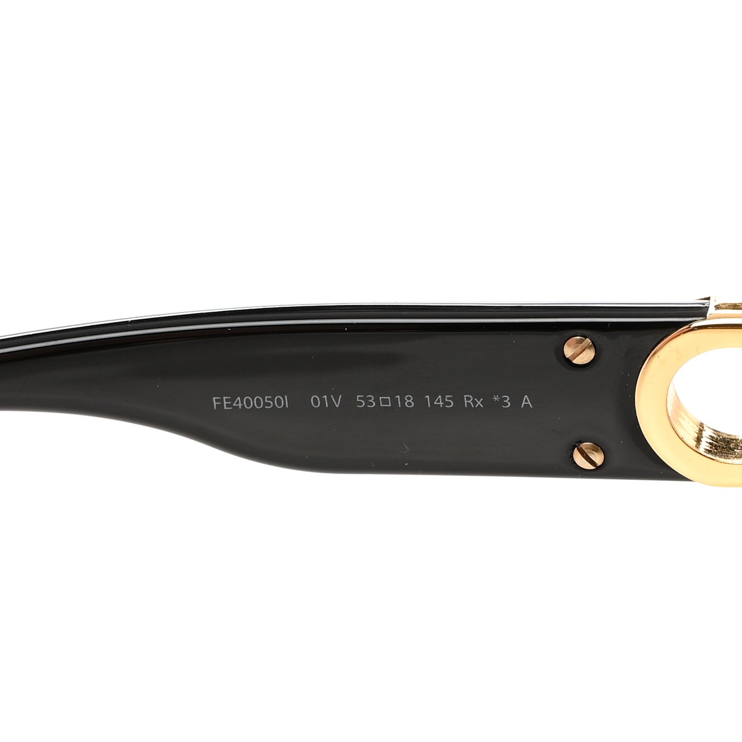 Acetate O'Lock Square Sunglasses FE40050I Black