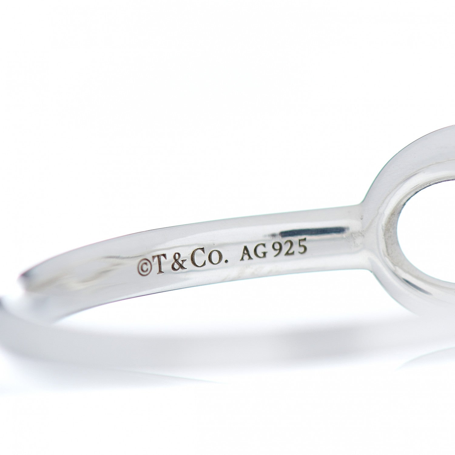 Tiffany Sterling Silver Infinity Ring 56 7.5 4 of 4