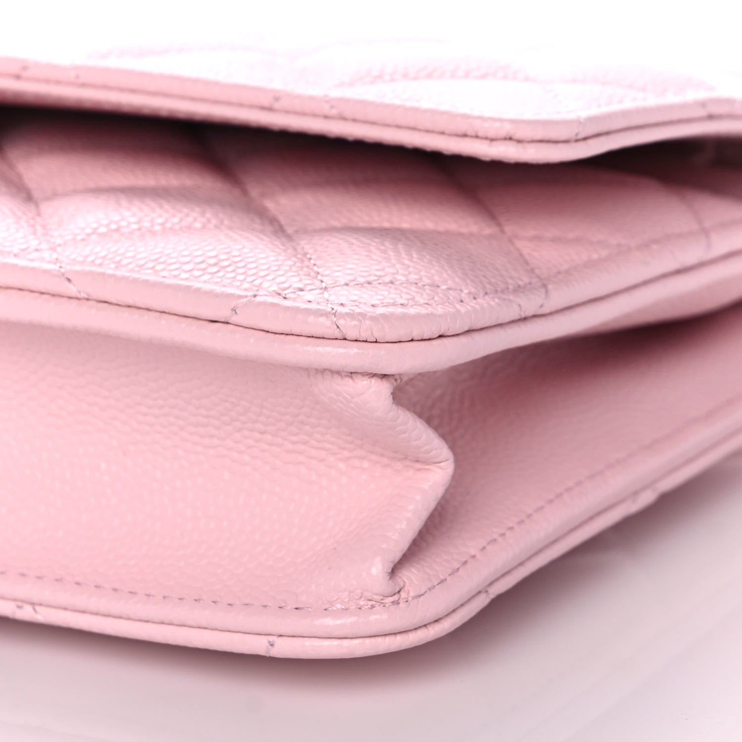Chanel Caviar Quilted Wallet On Chain WOC Light Pink 9 of 11