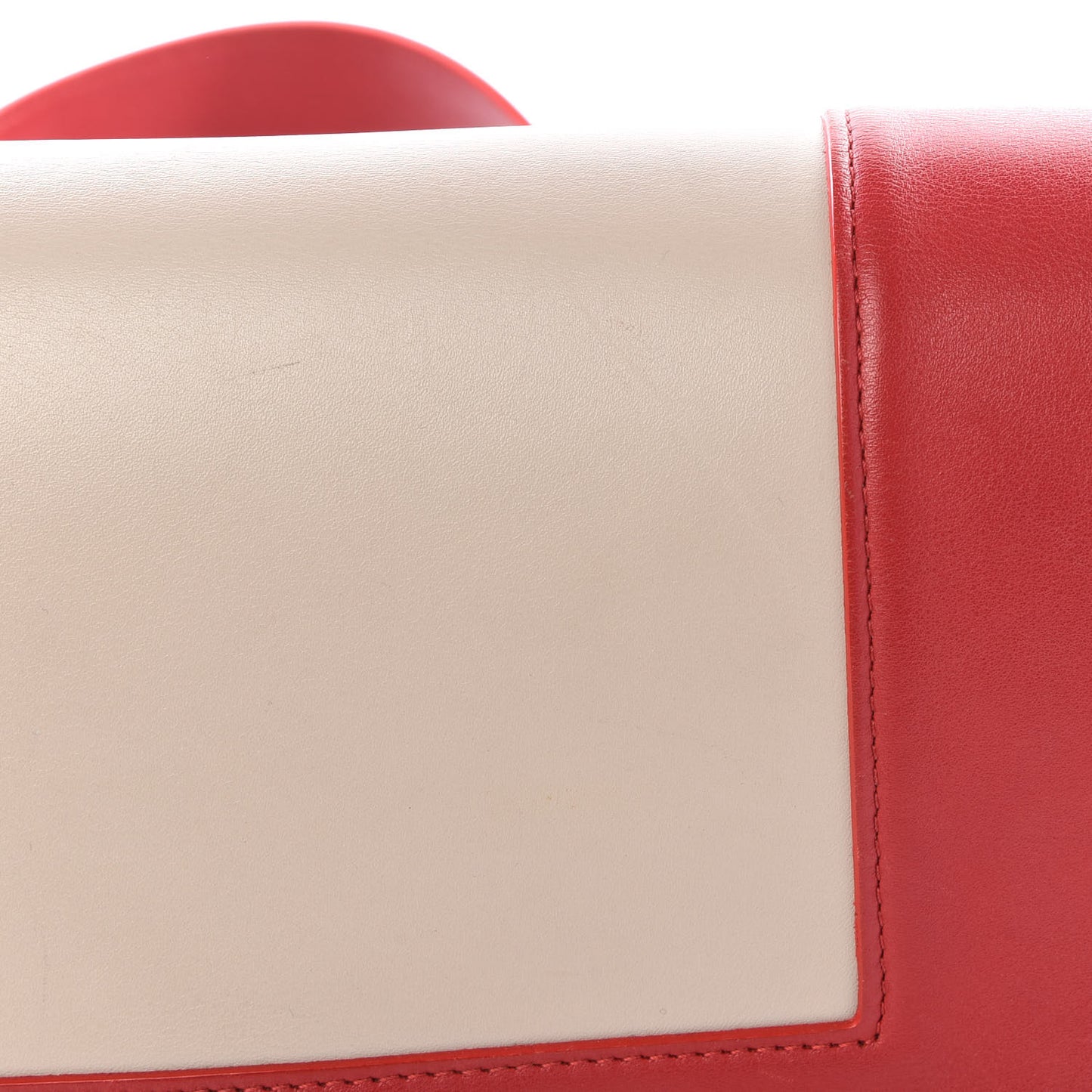 Shiny Smooth Calfskin Medium Frame Shoulder Bag Poppy Red Clay