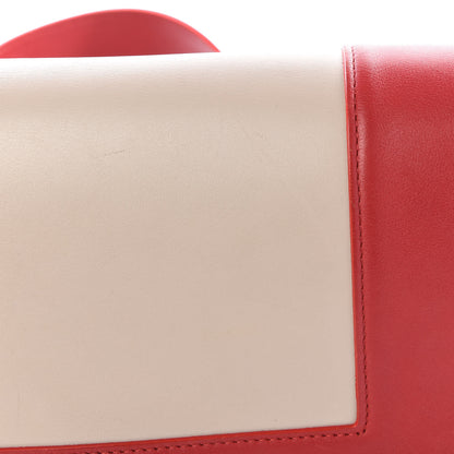 Celine Shiny Smooth Calfskin Medium Frame Shoulder Bag Poppy Red Clay 9 of 9