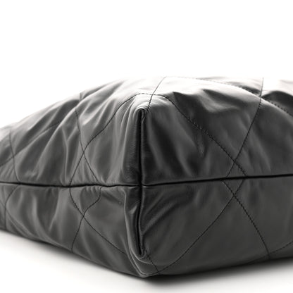 Chanel Calfskin Quilted Large Chanel 22 Black 10 of 11