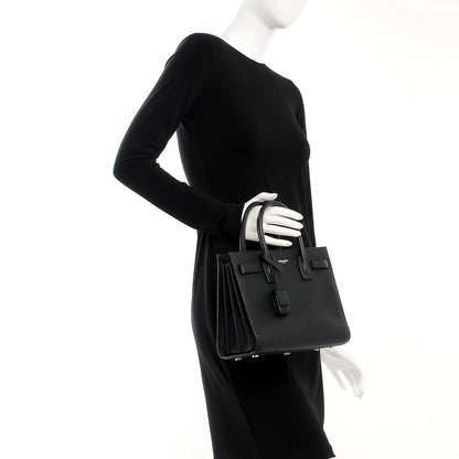 Saint Laurent Grained Calfskin Nano Sac De Jour Black 3 of 11