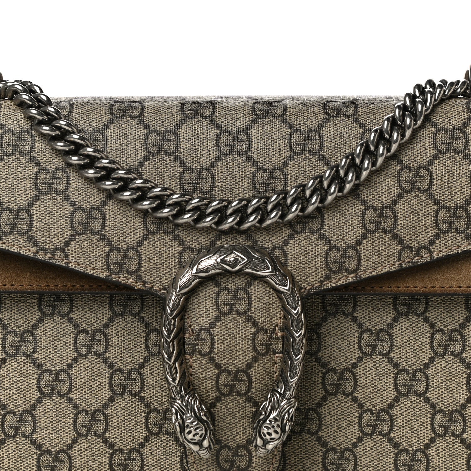 Gucci GG Supreme Monogram Small Dionysus Shoulder Bag Taupe 8 of 13