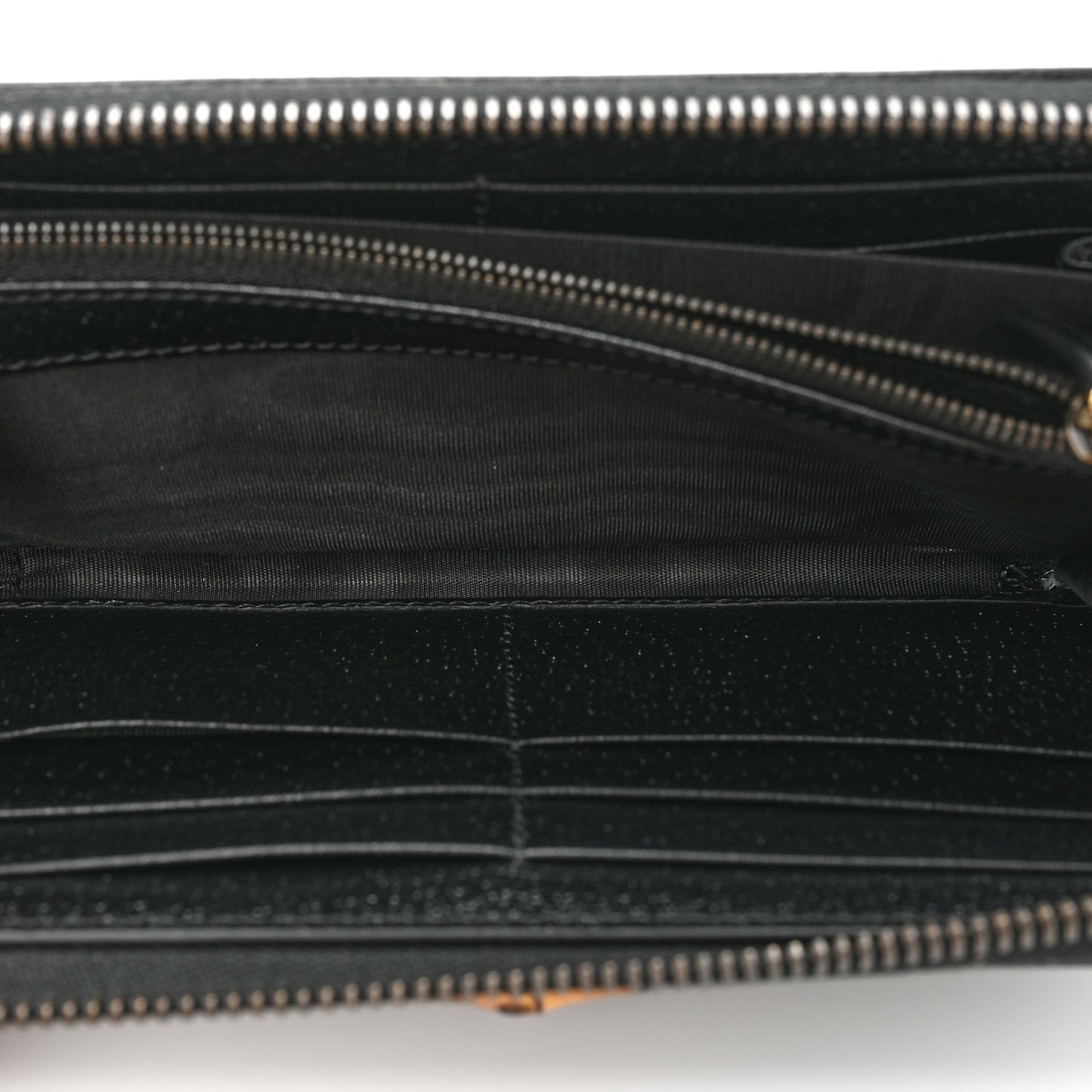 Wonka Grain Calfskin Diana Continental Wallet Black