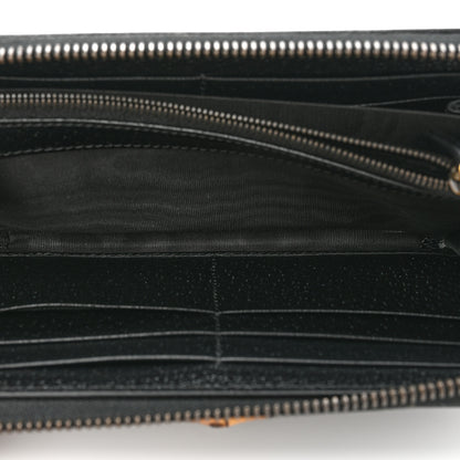 Gucci Wonka Grain Calfskin Diana Continental Wallet Black 5 of 13