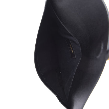 Saint Laurent Grain De Poudre Uptown Pouch Black 5 of 11