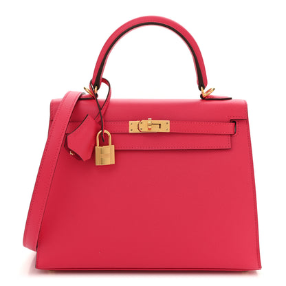 Hermes Epsom Kelly Sellier 25 Rose Extreme 1 of 10