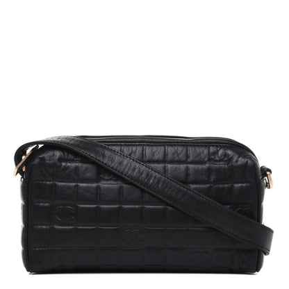 Chanel Lambskin CC Chocolate Bar Shoulder Bag Black 1 of 13