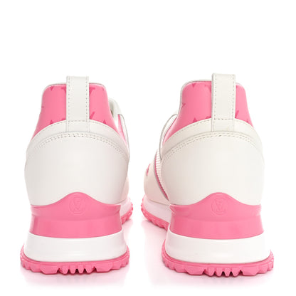 Louis Vuitton Calfskin Monogram Run Away Sneakers 38 White Pink 6 of 9