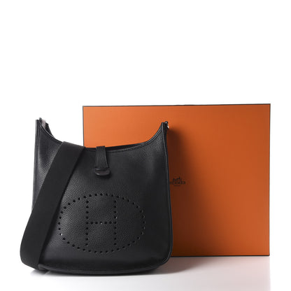 Hermes Taurillon Clemence Evelyne III GM Black 11 of 11