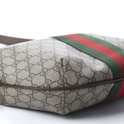 Gucci GG Supreme Monogram Web Small Ophidia Half Moon Hobo Brown 7 of 15