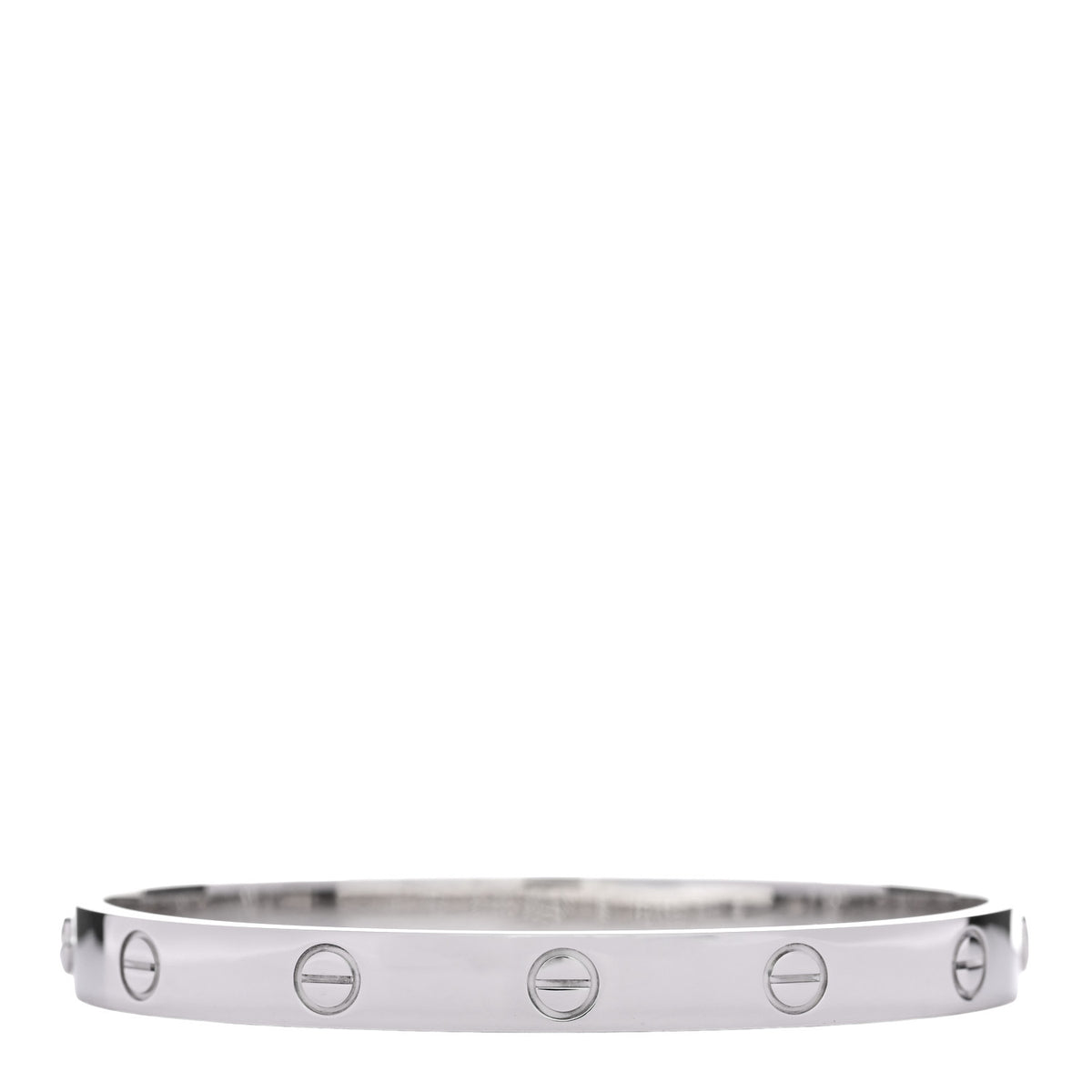 18K White Gold LOVE Bracelet 17
