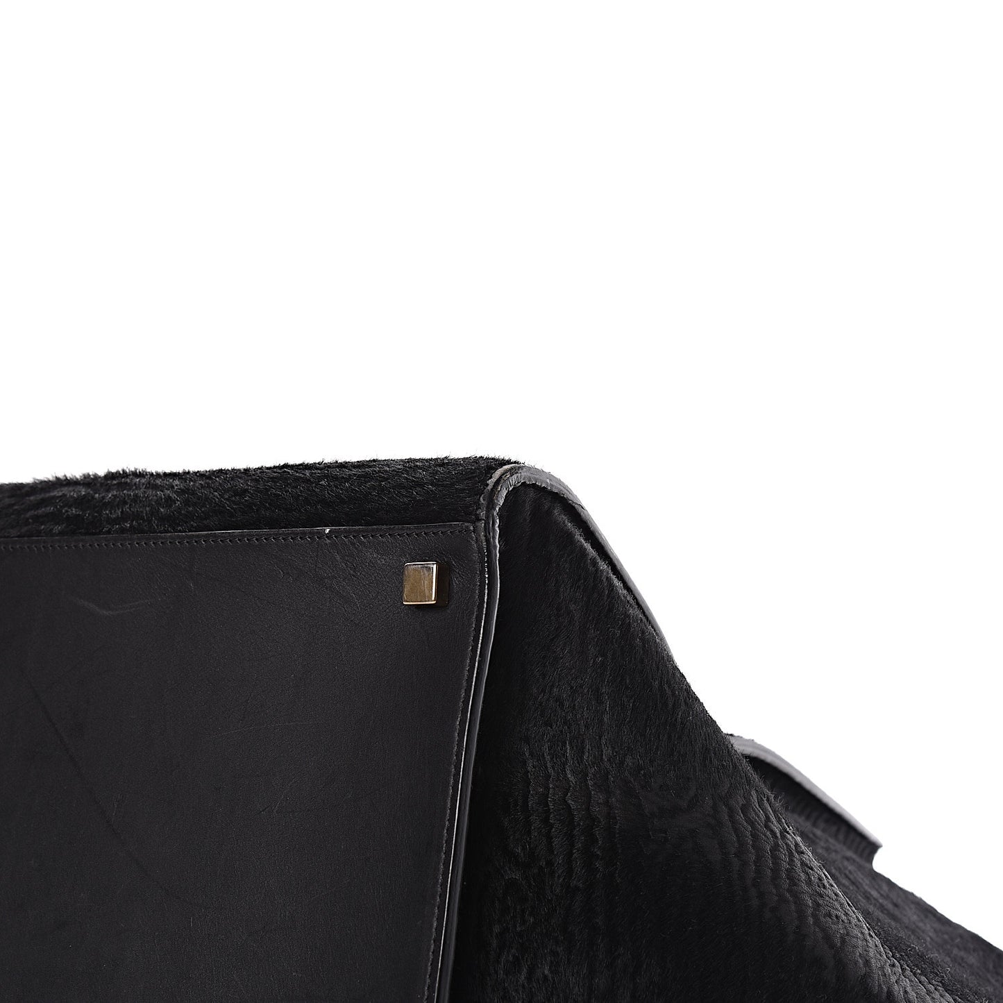 Astrakhan Pony Hair Medium Phantom Luggage Black