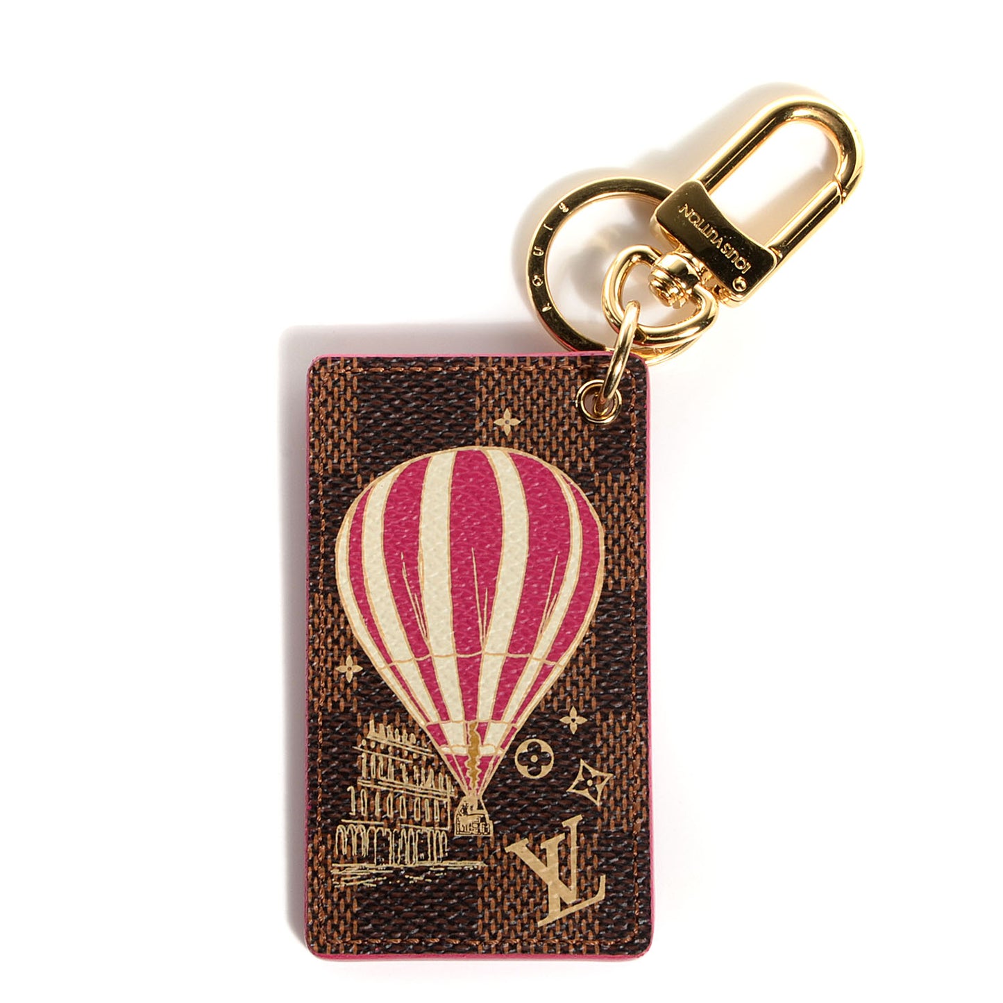 Damier Ebene Illustre Air Balloon Bag Charm Grenade