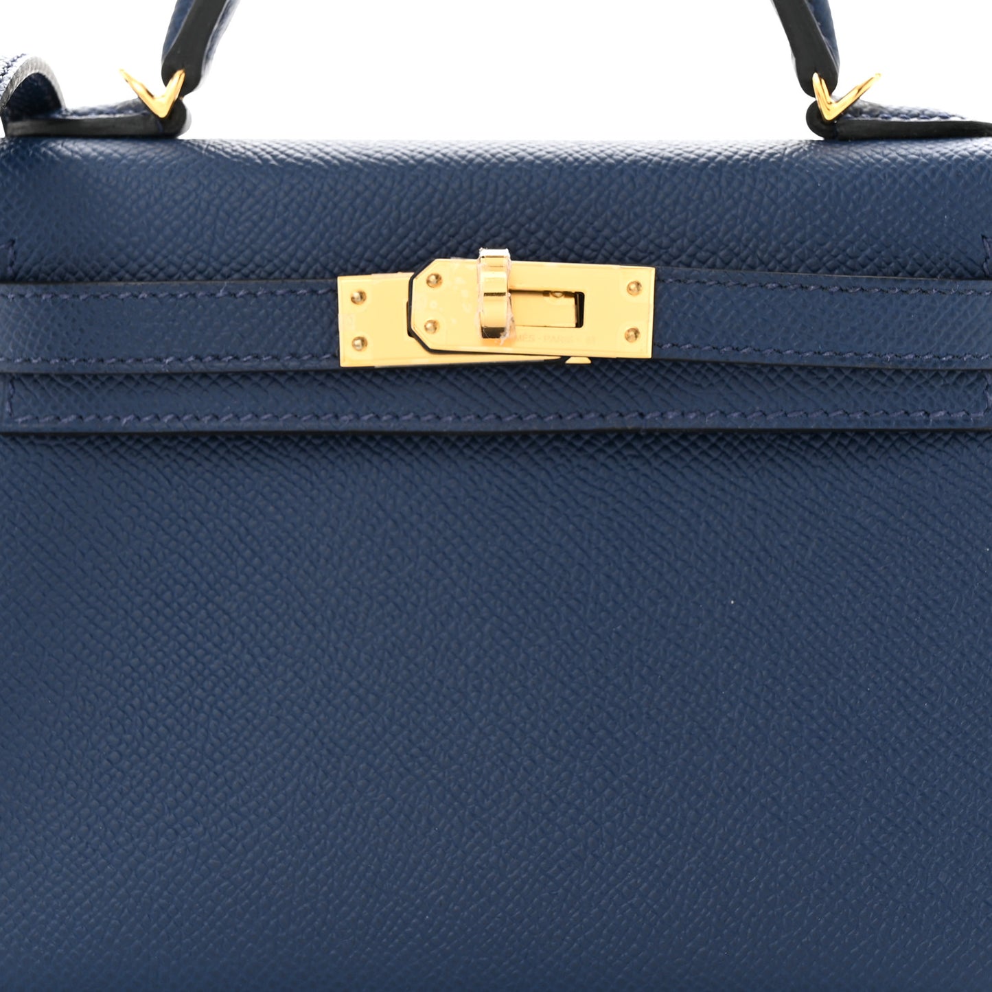 Epsom Mini Kelly Sellier 20 Bleu Navy