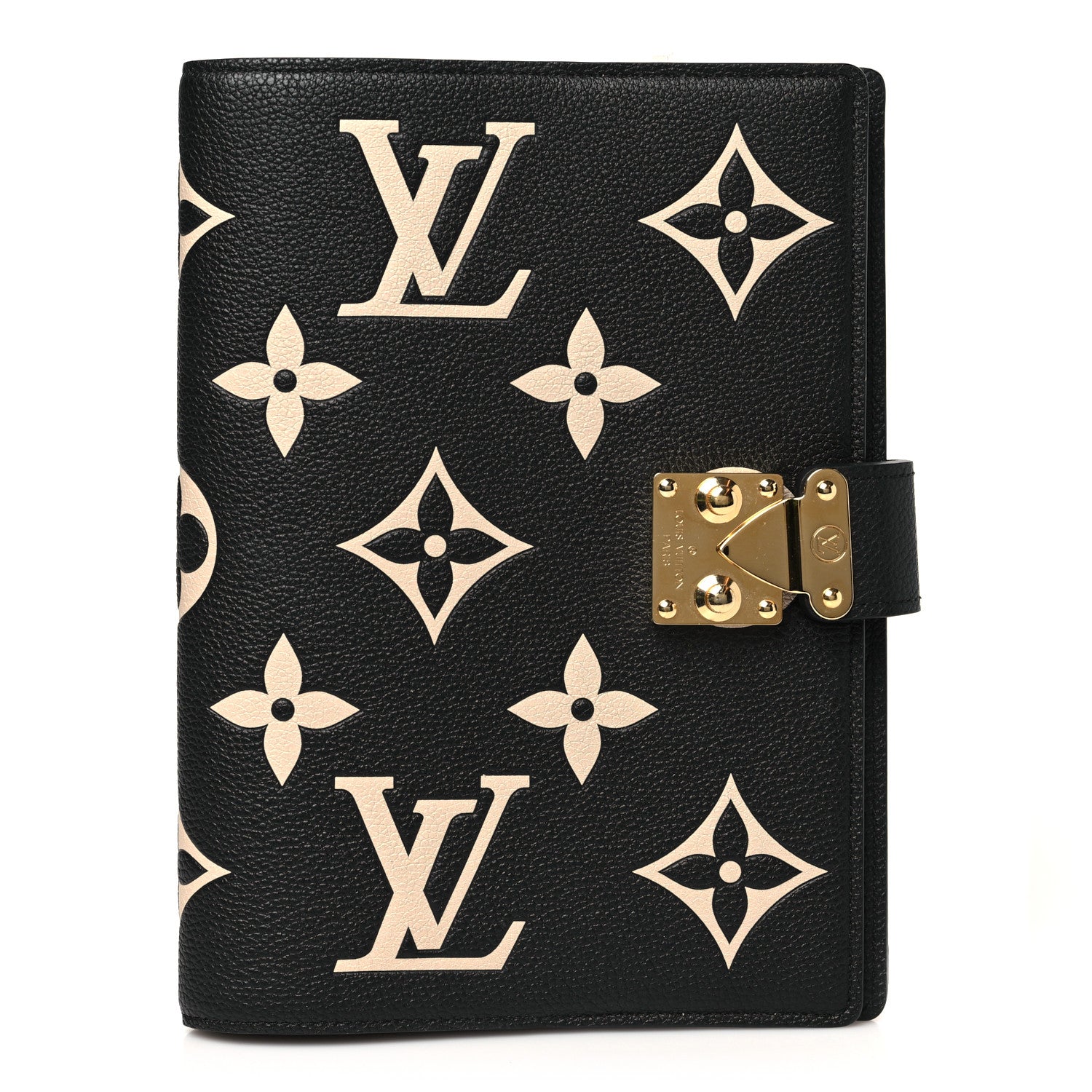 Louis Vuitton Empreinte Monogram Giant Paul Notebook Cover MM  Black Beige 1 of 8