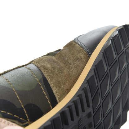 Valentino Garavani Nappa Suede Camouflage Womens Rockrunner Sneakers 37 Green Multicolor 17 of 18