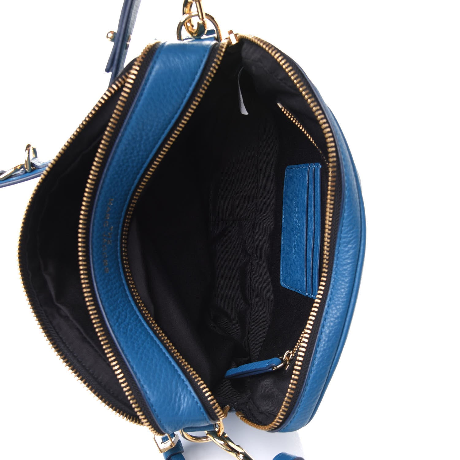 Marc Jacobs Supple Natural Grain Calfskin The Softshot 21 Bag Blue Monday 4 of 4