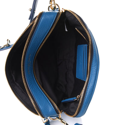 Marc Jacobs Supple Natural Grain Calfskin The Softshot 21 Bag Blue Monday 4 of 4