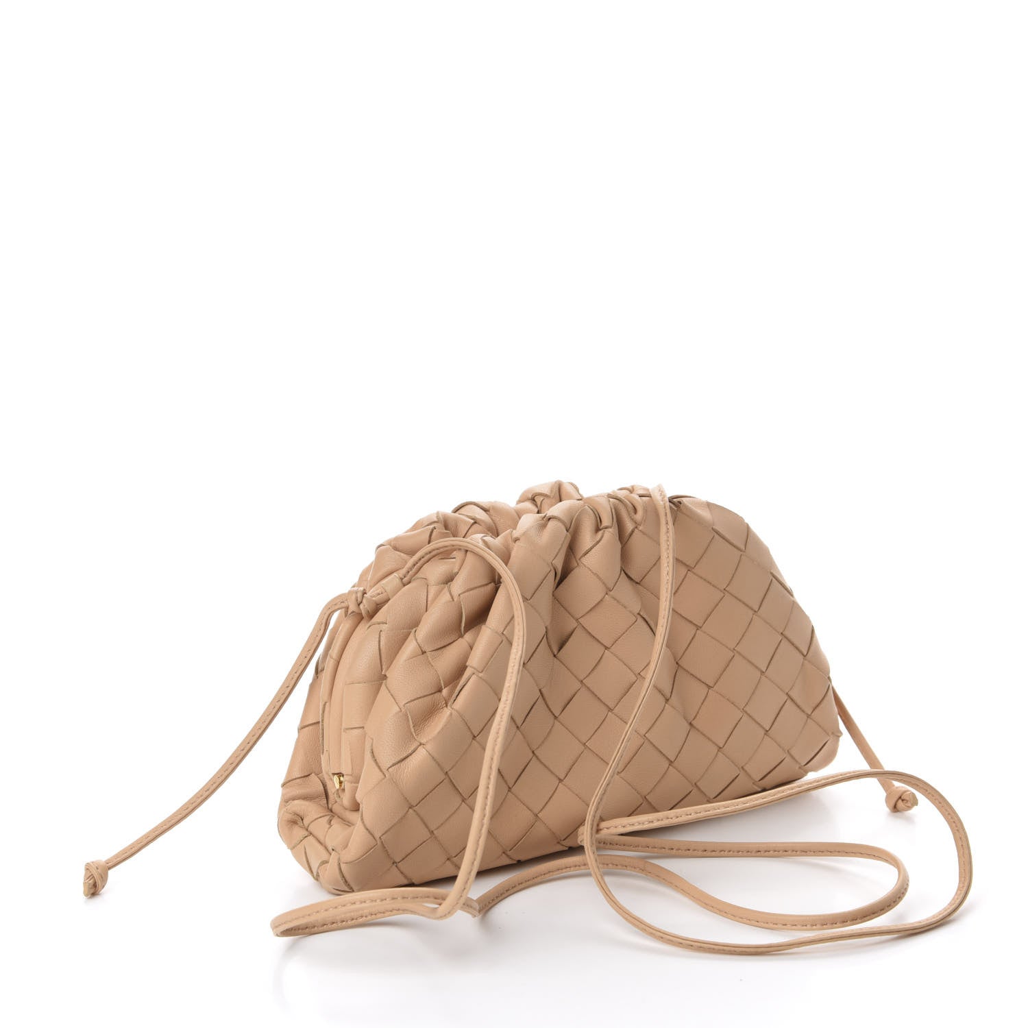 Bottega Veneta Nappa Intrecciato The Mini Pouch Almond 3 of 10