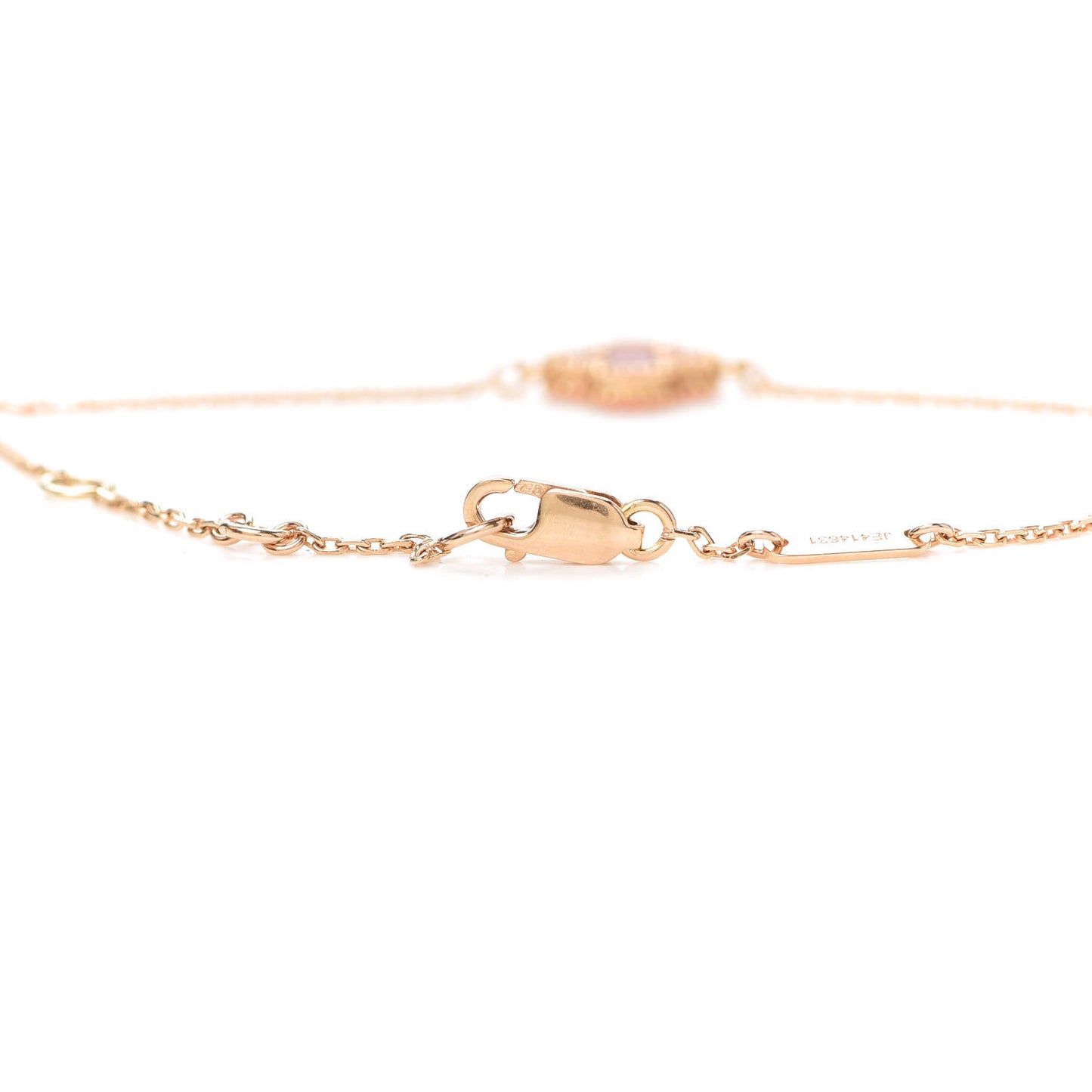 18K Rose Gold Carnelian Sweet Alhambra Bracelet