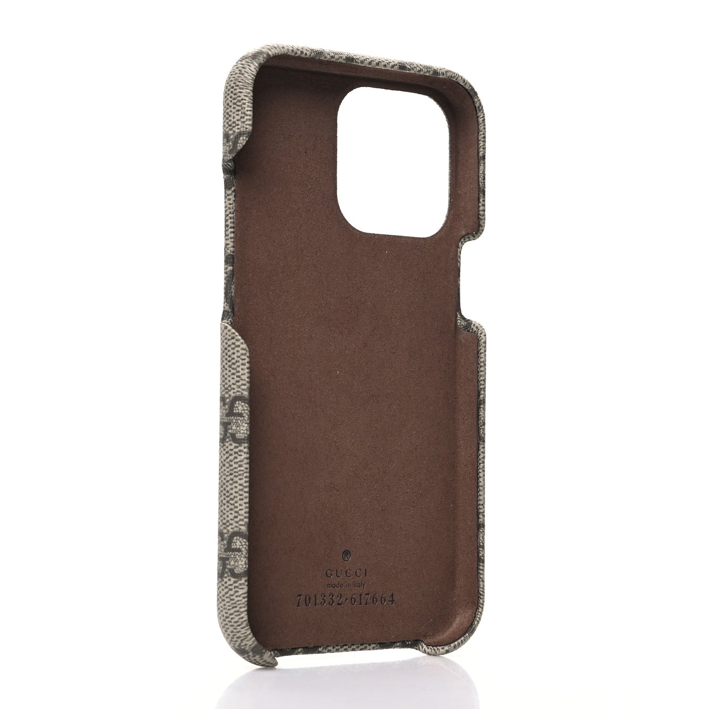 GG Supreme Monogram Ophidia iPhone 13 Pro Phone Case Brown
