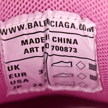 Balenciaga Mesh Nylon Destroyed Womens Track.3 Sneakers 37 Pink White 7 of 12