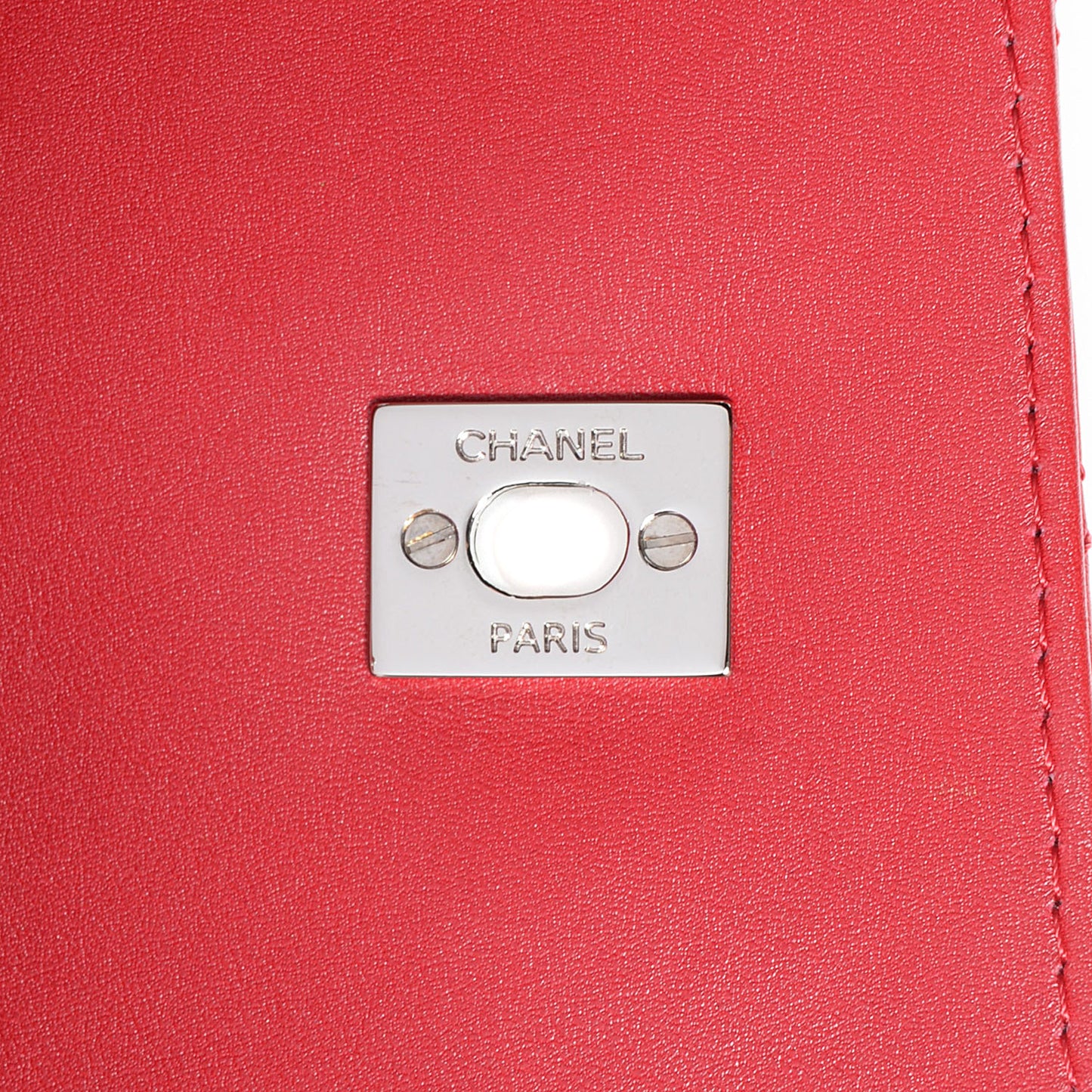 Calfskin Quilted In the Business Flap Red